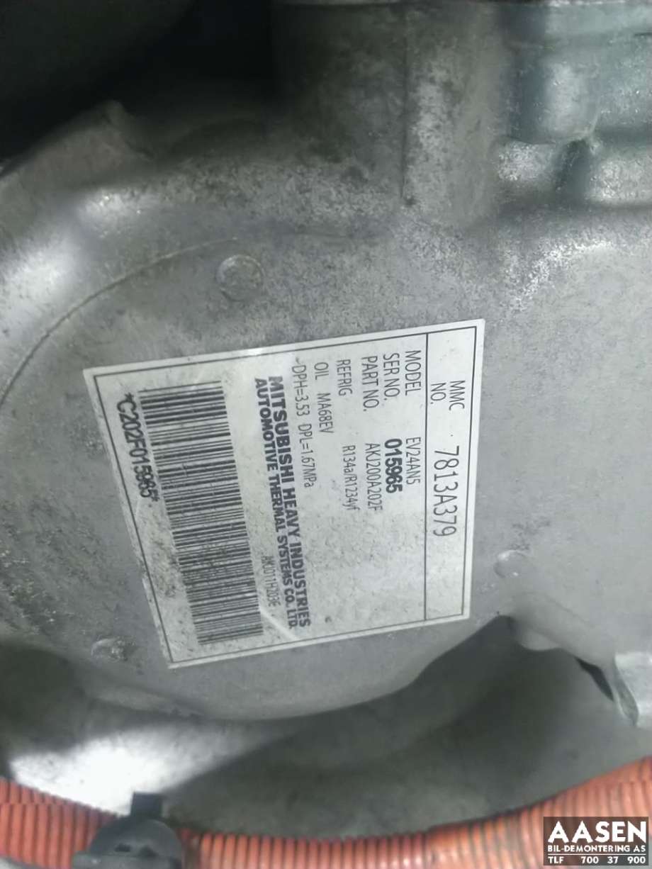 Aircondition kompressor hybrid til Mitsubishi Outlander 2015-->> (Type III, Fase 2)  (7813A784|)