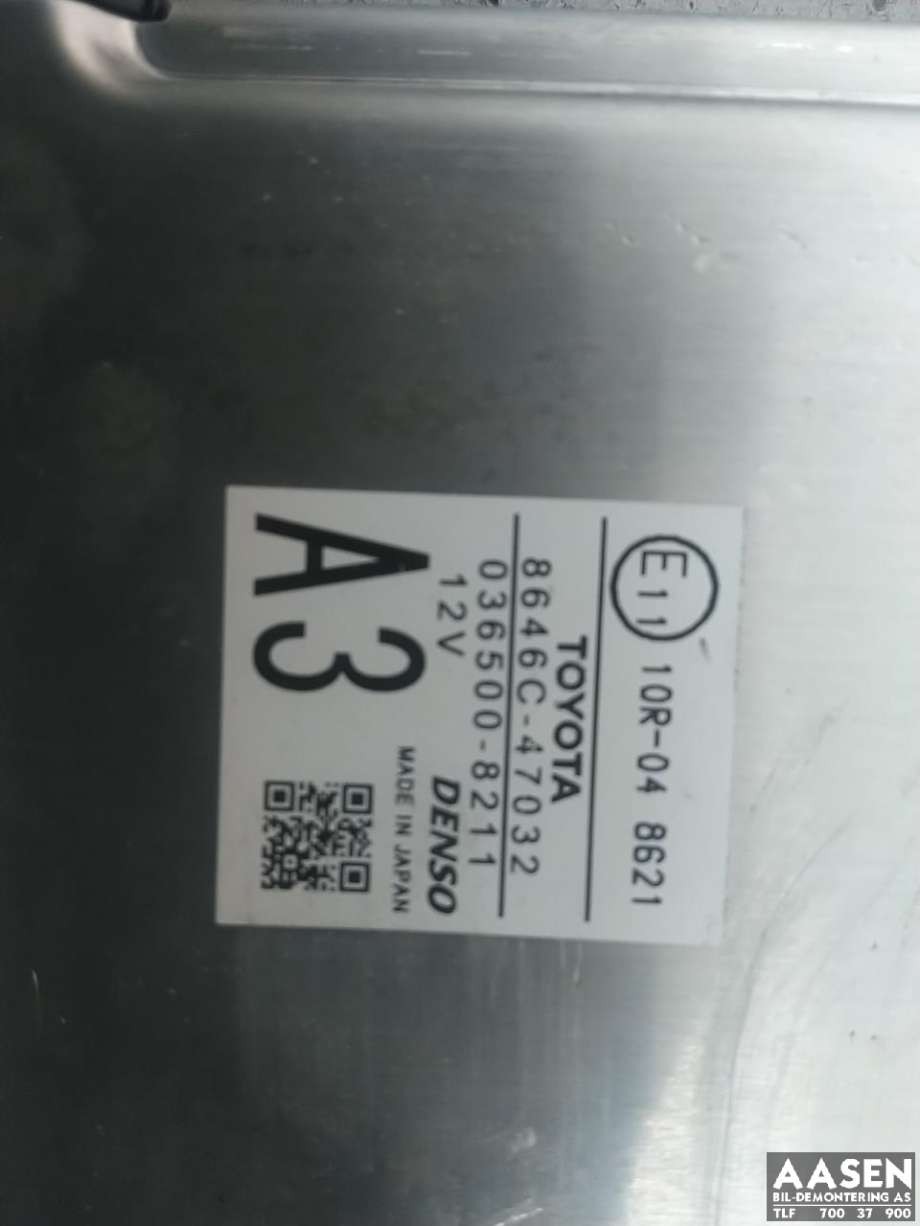 Sensor radar til Toyota Prius 2016-2023 (Type IV) (combi) (combi) (8646C47032|0365008211|)