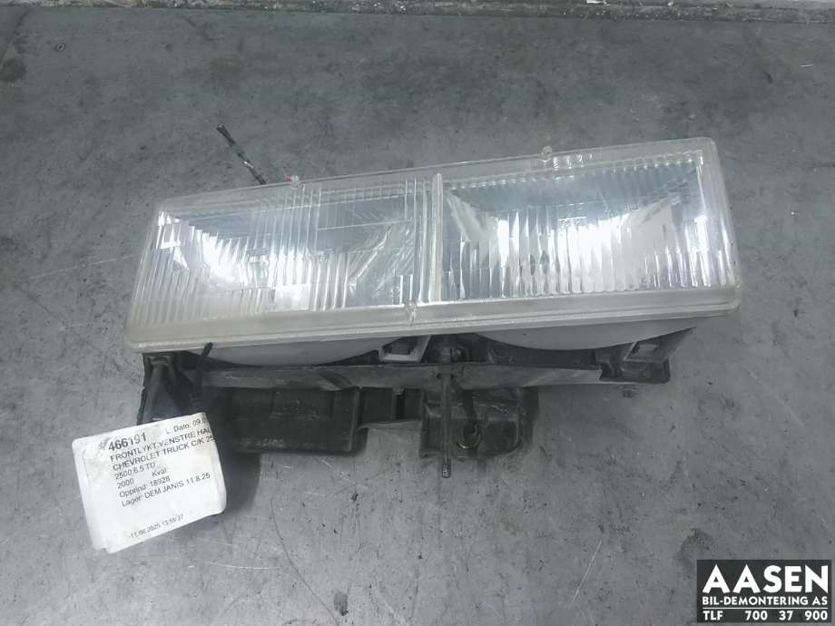 Frontlykt venstre halogen til Chevrolet Truck C/K 2500, 1990-2002  