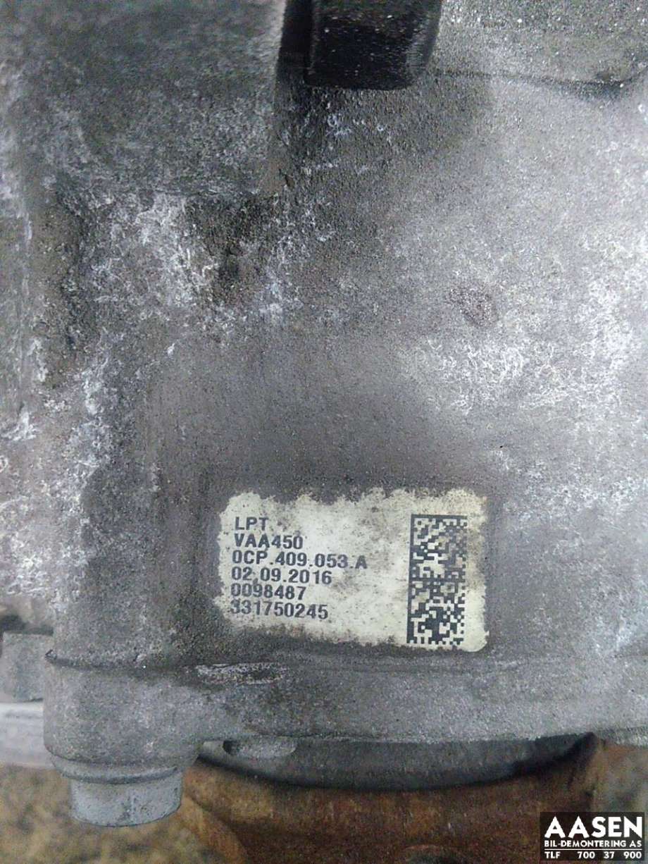 Girkasse 4WD fordelingskasse til VW Tiguan 2016-2020 (Type II, Fase 1)  (0CP 409 053 P|)