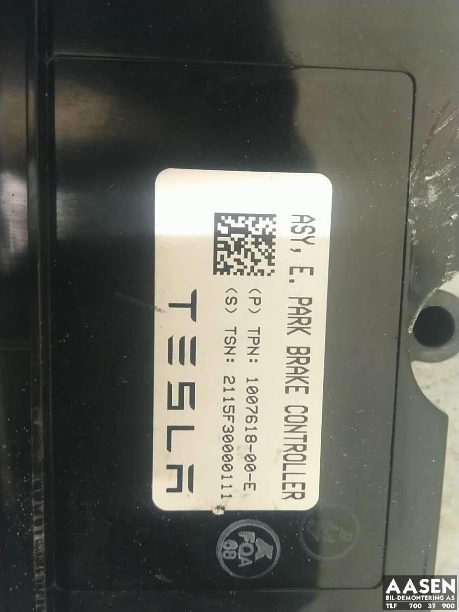 Styreenhet elektrisk parkbrems (EPB - Electric Parking Brake) til Tesla Model S 2013-2016 (Fase 1)  (1007618-00-E|)