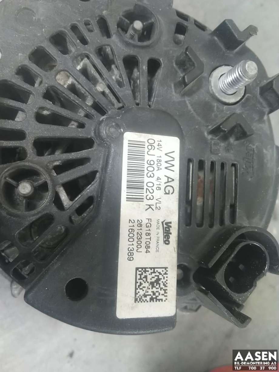 Dynamo til Škoda Octavia 2013-2016 (Type III, Fase 1)  (06J 903 023 K|06K 903 015 D|06J 903 023 KX|06K 903 015 DX|)