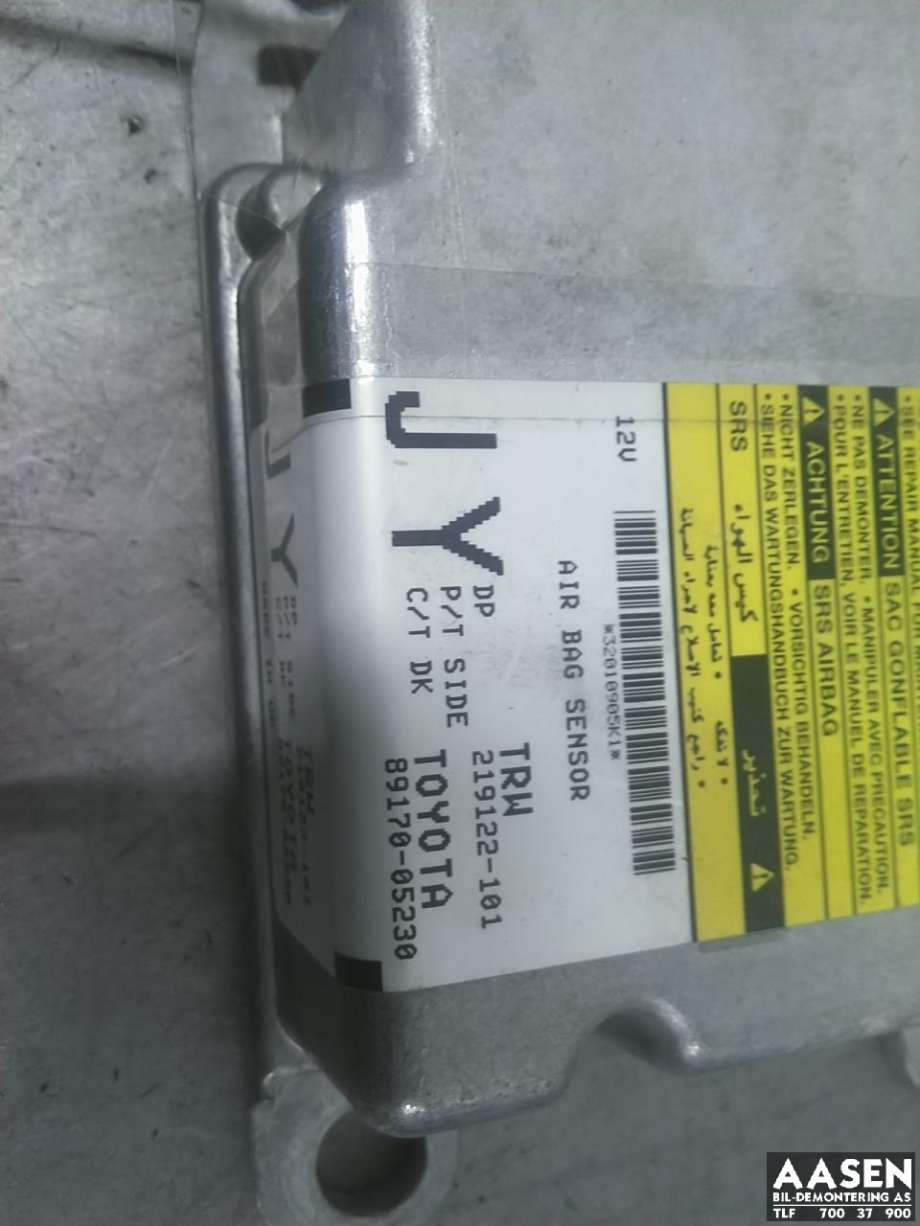 Airbag elektronikk til Toyota Avensis 2009-2015 (Type III, Fase 1)  (8917005230|)