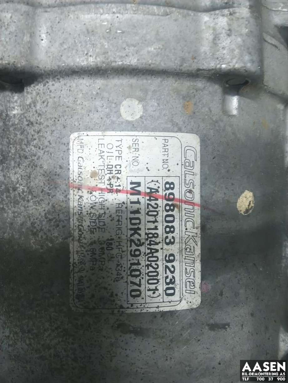 Aircondition kompressor til Isuzu D-Max 2007-2012 (Type I)  