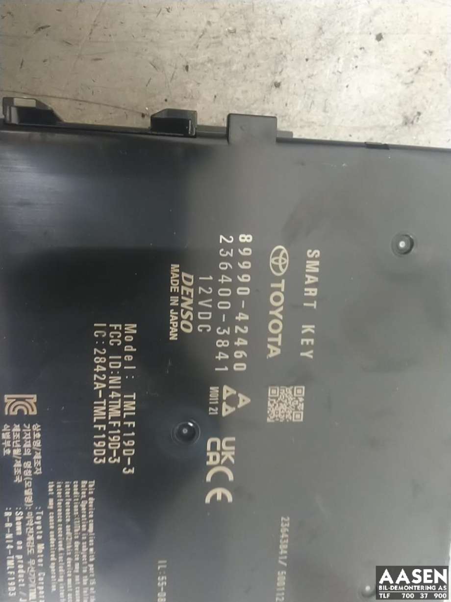 Styreenhet nøkkelfri/keyless til Toyota RAV4 2019-->> (Type V)  (8999042460|899H042330|)