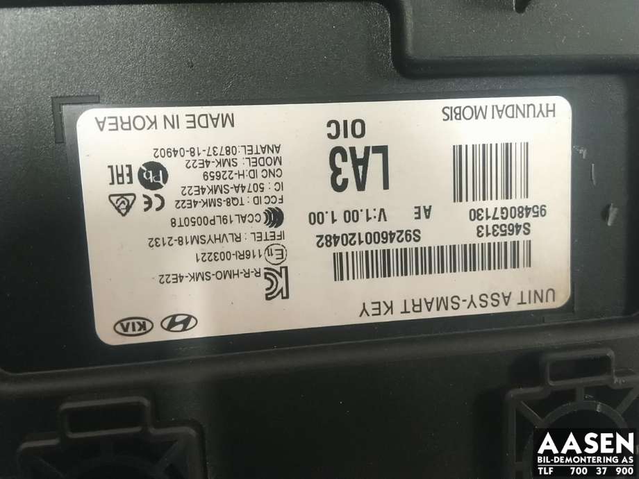 Styreenhet diverse til Hyundai Ioniq Electric 2019-->> (Fase 2)  