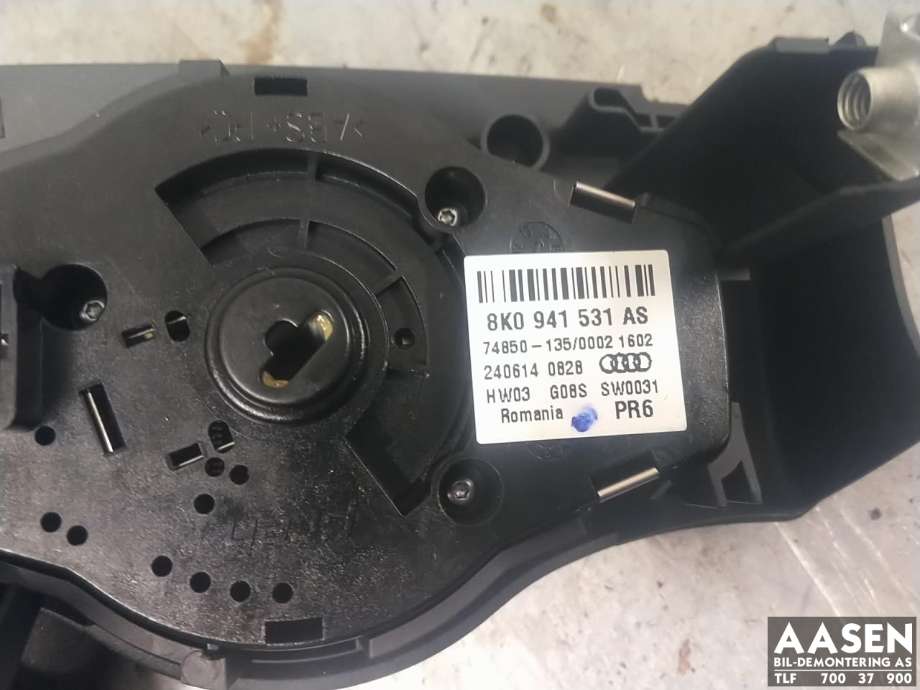 Bryter lys til Audi A4, Allroad 2009-2016 (Type I) (B8) (B8) (8K0 941 531 AS|)