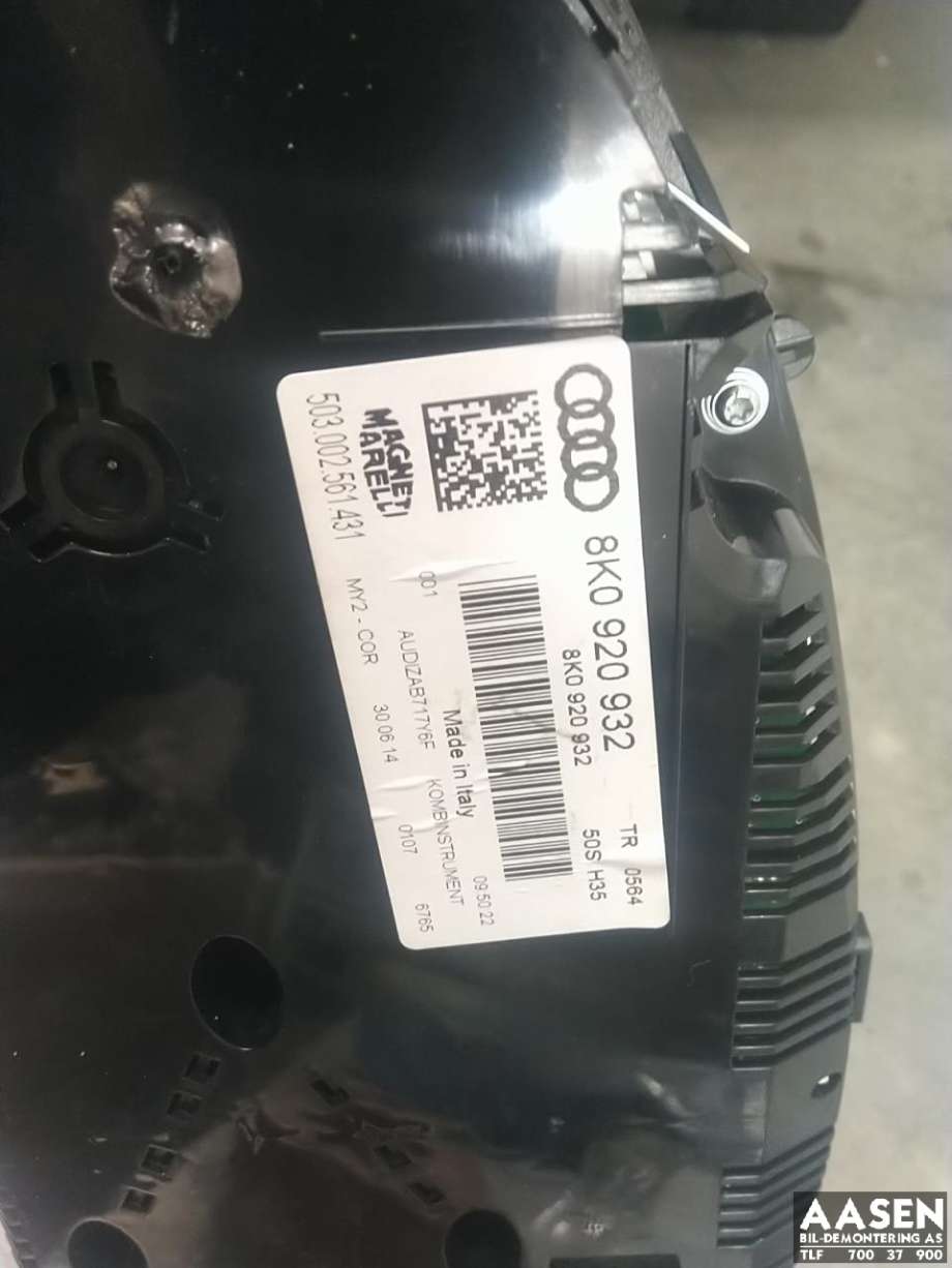 Instrumentpanel til Audi A4, Allroad 2009-2016 (Type I) (B8) (B8) (8K0 920 932|)