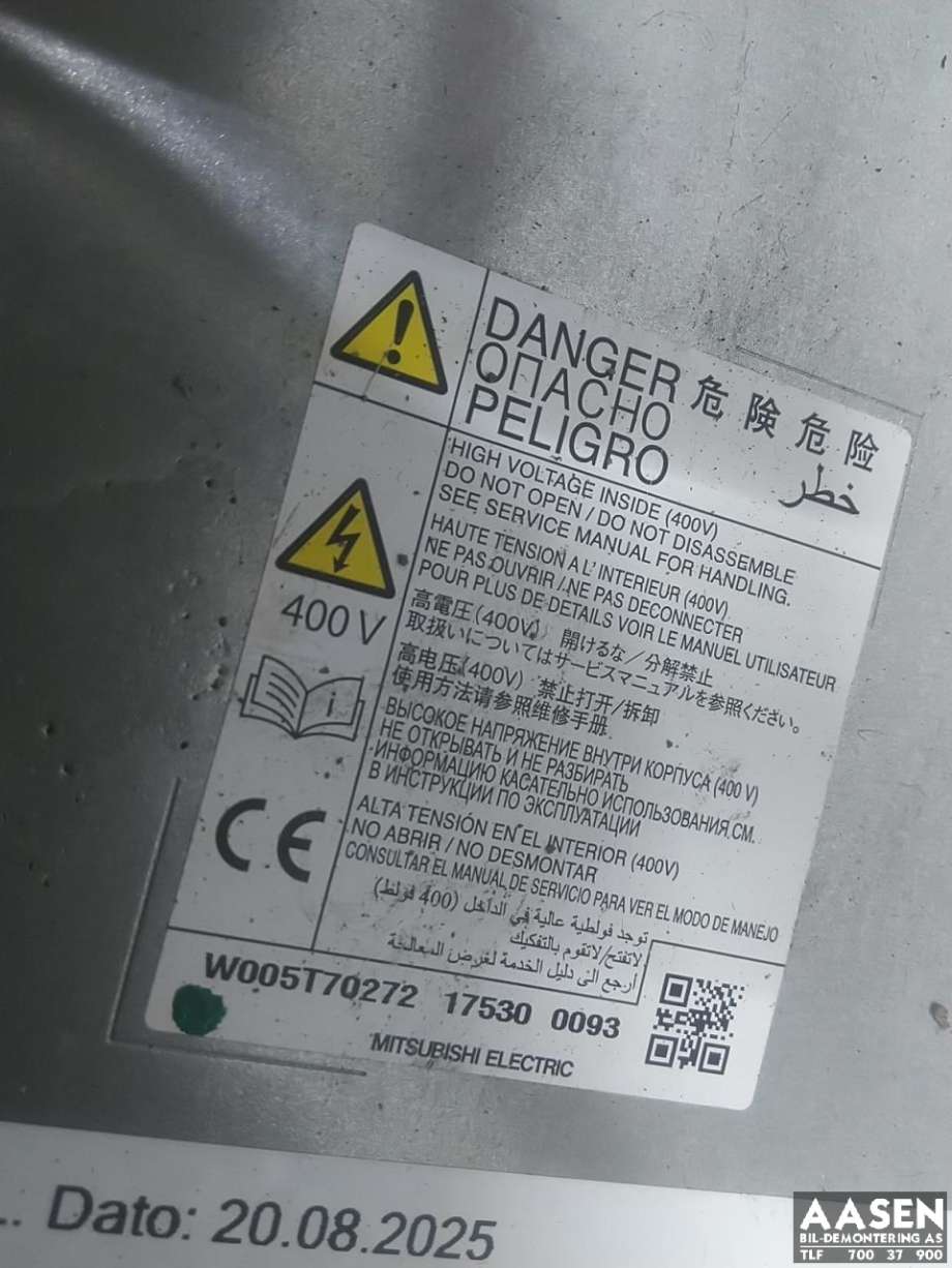 Batterilader (OBC - On Board Charger) til Mitsubishi Outlander 2015-->> (Type III, Fase 2)  (9481A082|)