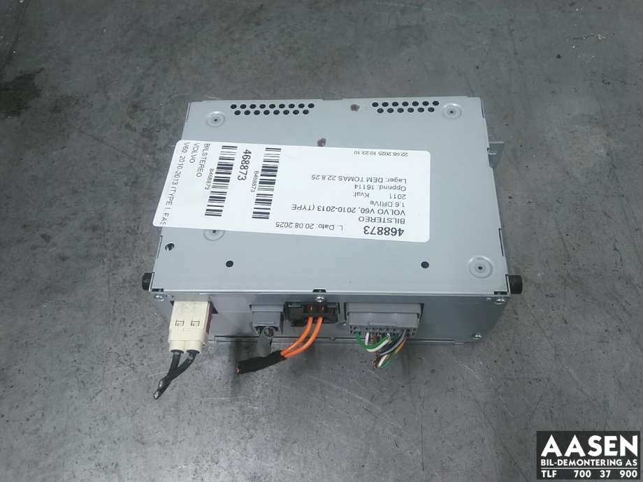 Bilstereo til Volvo V60 2010-2013 (Type I, Fase 1)