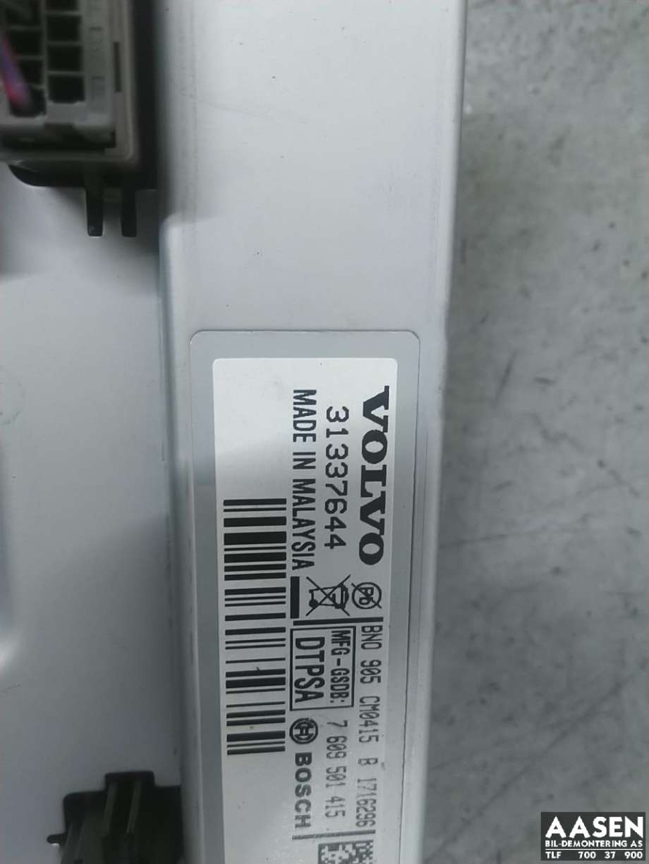 Bilstereo navigasjon skjerm til Volvo V60 2010-2013 (Type I, Fase 1)  