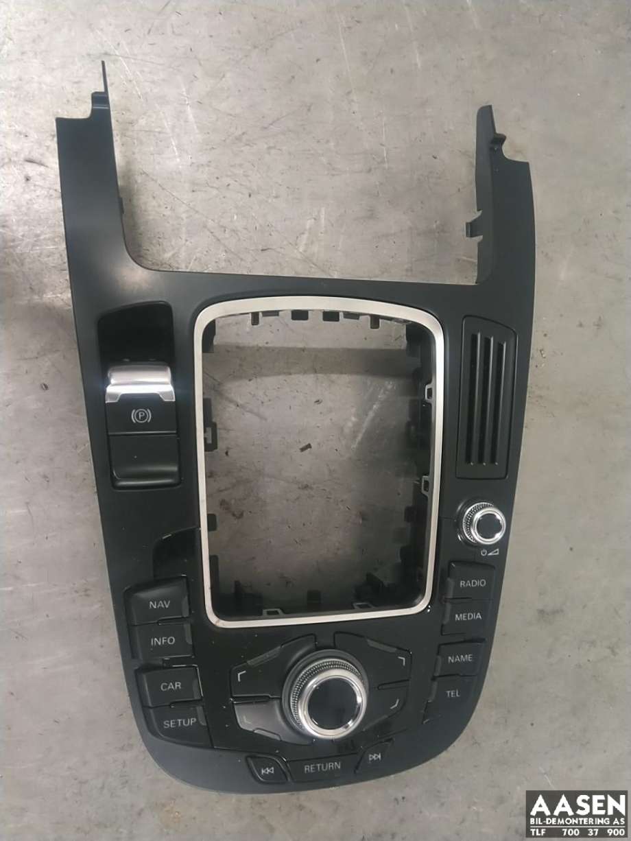 Bilstereo betjeningspanel til Audi A4, 2007-2014 (Type IV) (B8) (B8) (8T0 919 611)