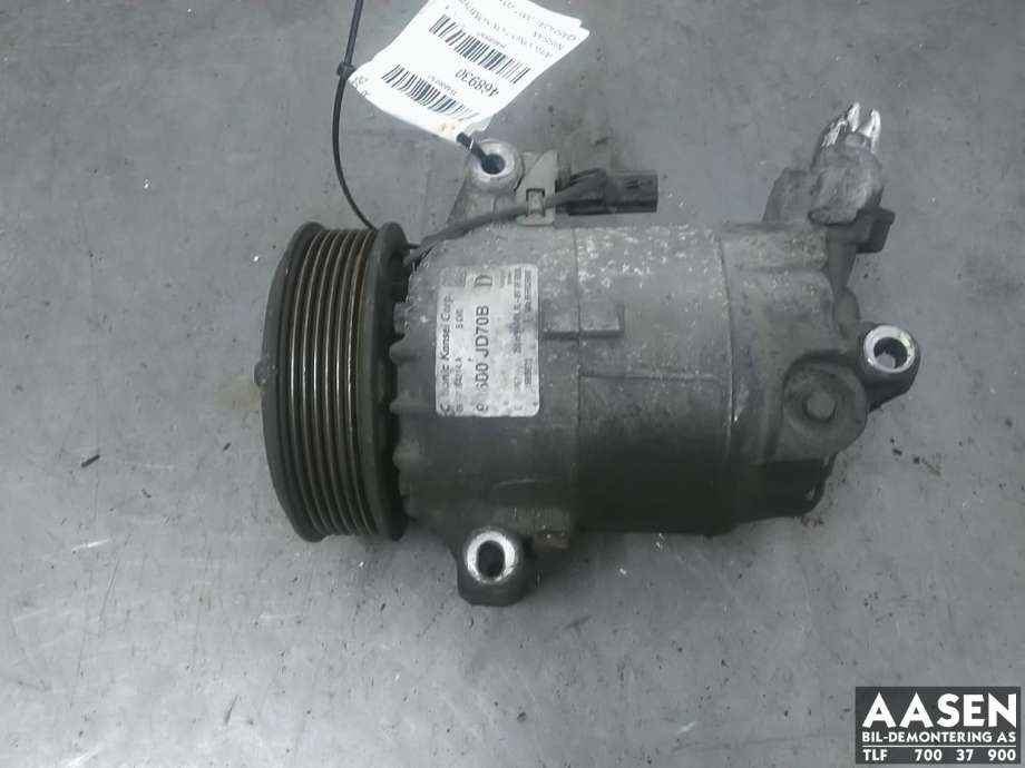 Aircondition kompressor til Nissan Qashqai, 2007-2010 (Type I, Fase 1)  (92600JD70B)