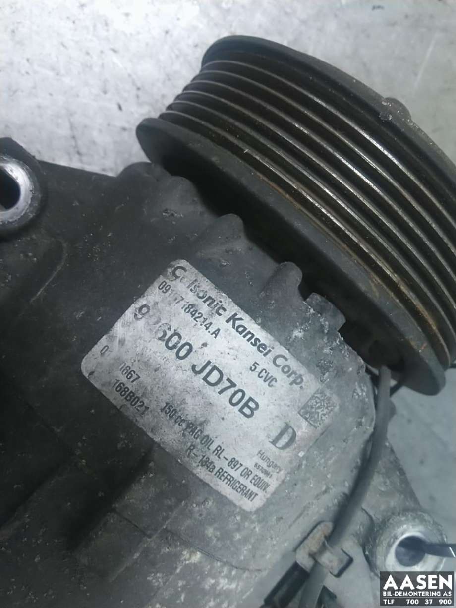 Aircondition kompressor til Nissan Qashqai 2007-2010 (Type I, Fase 1)  (92600JD70B|)