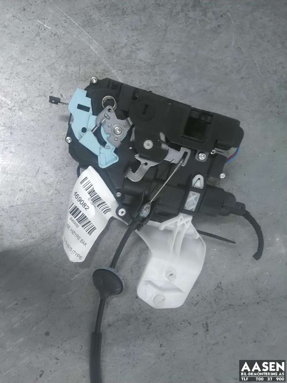 Låsekasse høyre bak til VW Touran, 2010-2015 (Type I, Fase 3)  