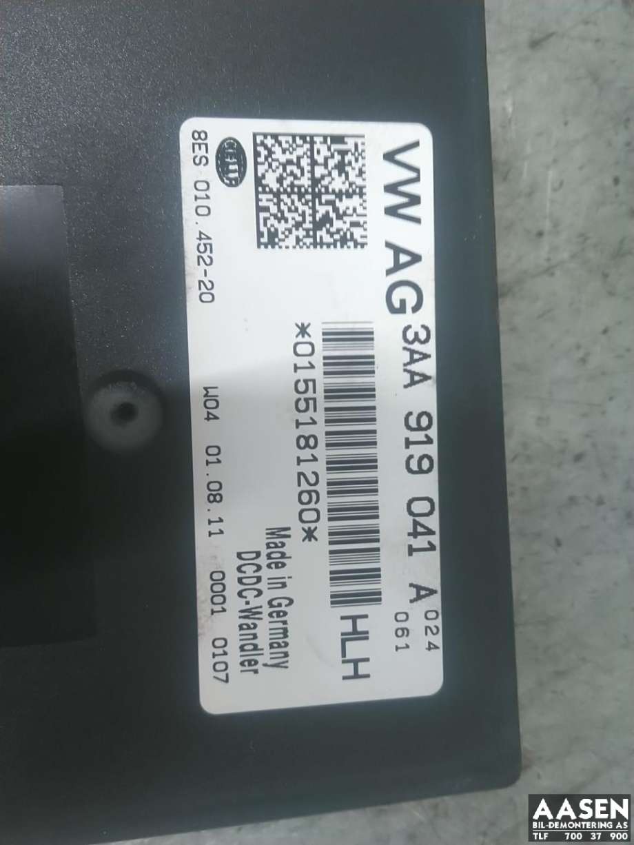 Styreenhet diverse til VW Touran 2010-2015 (Type I, Fase 3)  