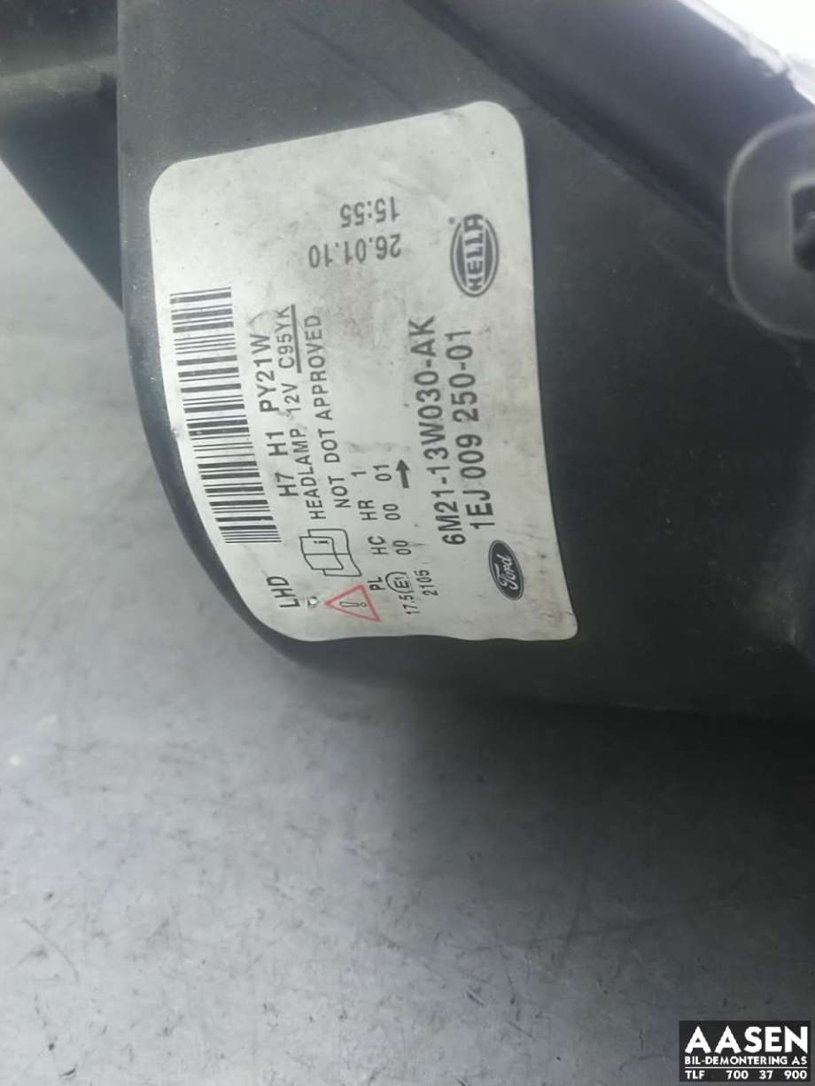 Frontlykt venstre halogen til Ford S-Max 2006-2010 (Type I, Fase 1)  (1791506|)