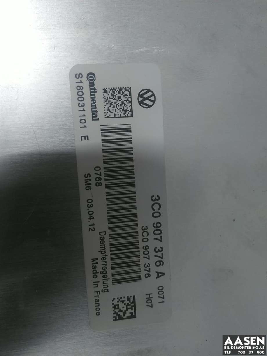 Styreenhet nivå/luftfjæring til VW Golf VI 2008-2012  (3C0 907 376 A|)