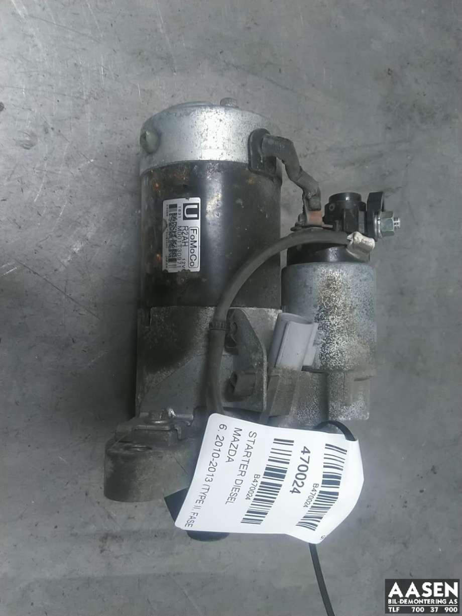 Starter diesel til Mazda 6, 2010-2013 (Type II, Fase 2)