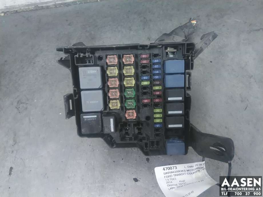 Sikringsboks motorrom til Ford Transit Courier, 2014-2018 (Type I, Fase 1)  