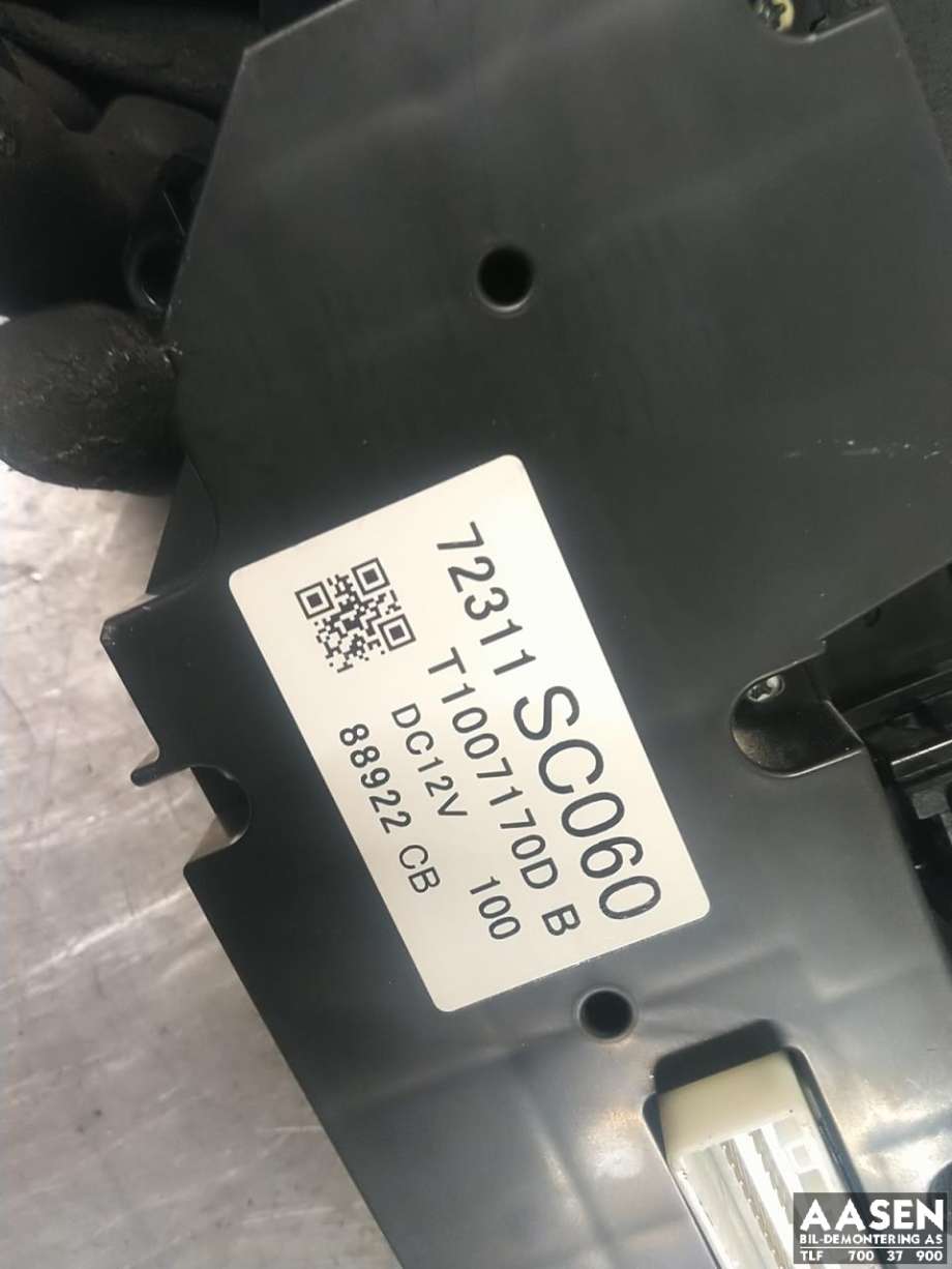 Varmeapparat betjening til Subaru Forester 2008-2013 (Type III)  (72311SC060|)