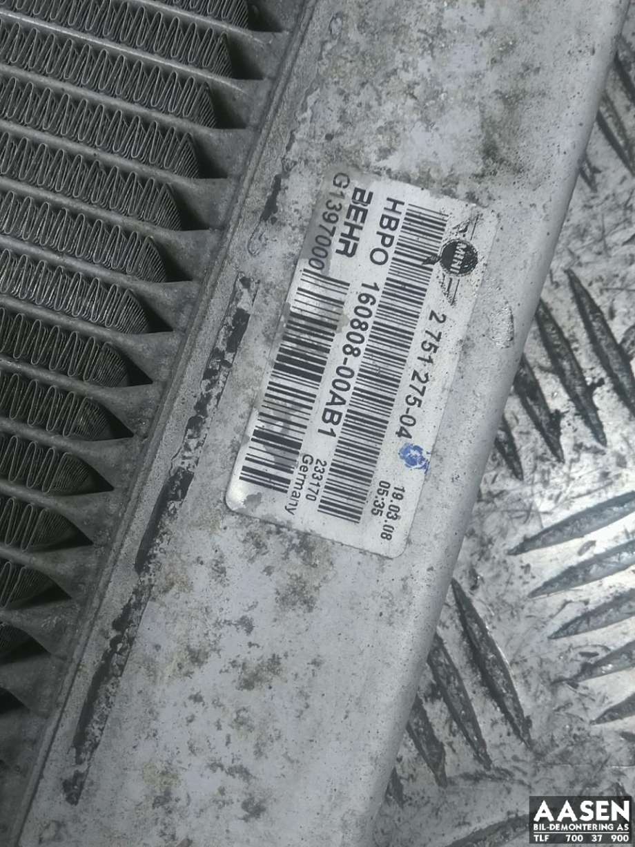 Radiator (manuell gir) til Mini One/Cooper 2007-2014 (R55-57) (R55-57) (17 11 2 751 275|)