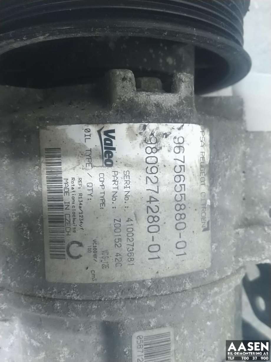 Aircondition kompressor til Peugeot 308 2013-2021 (Type II)  (VALEO|)