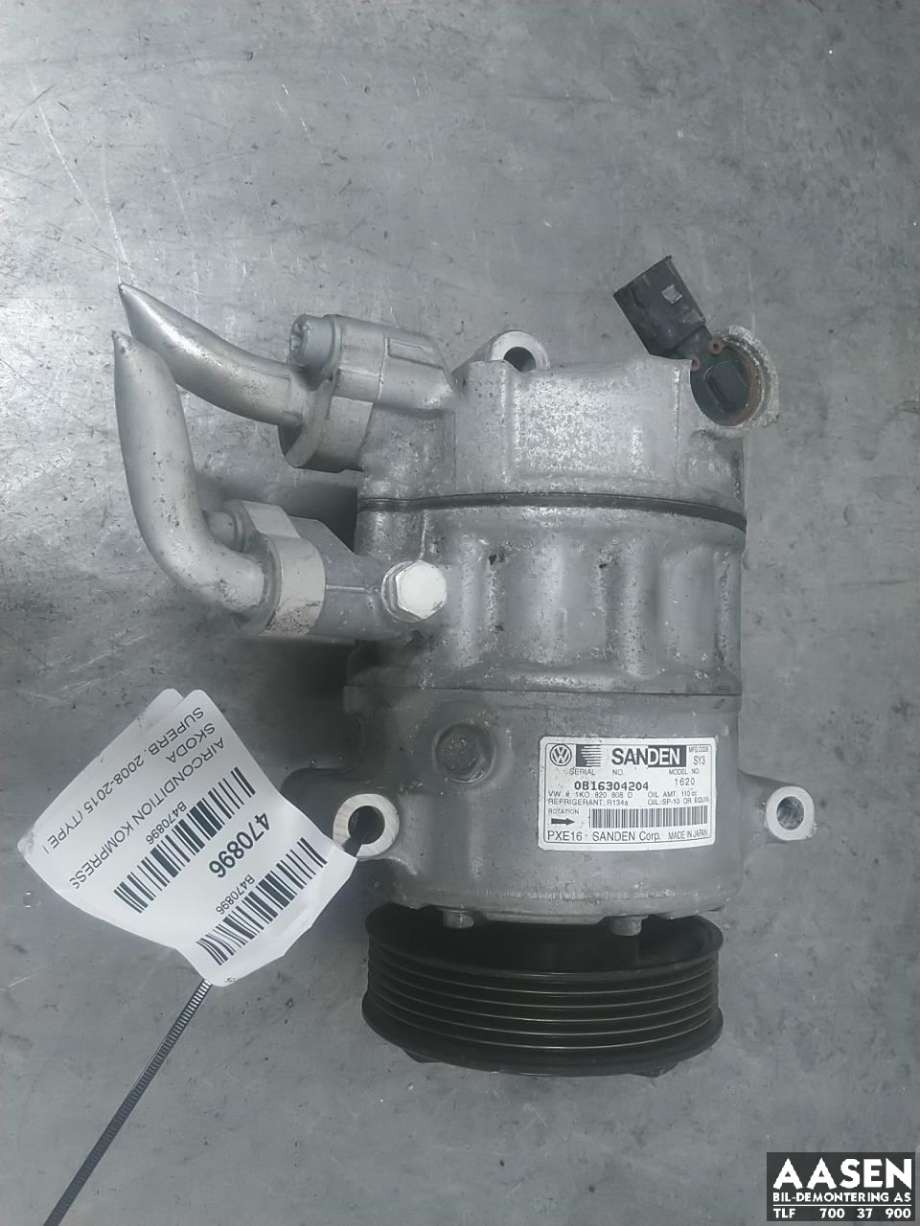 Aircondition kompressor til Škoda Superb, 2008-2015 (Type II)  