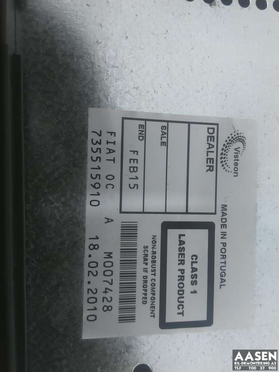 Bilstereo til Fiat Bravo/Brava 2007-2011