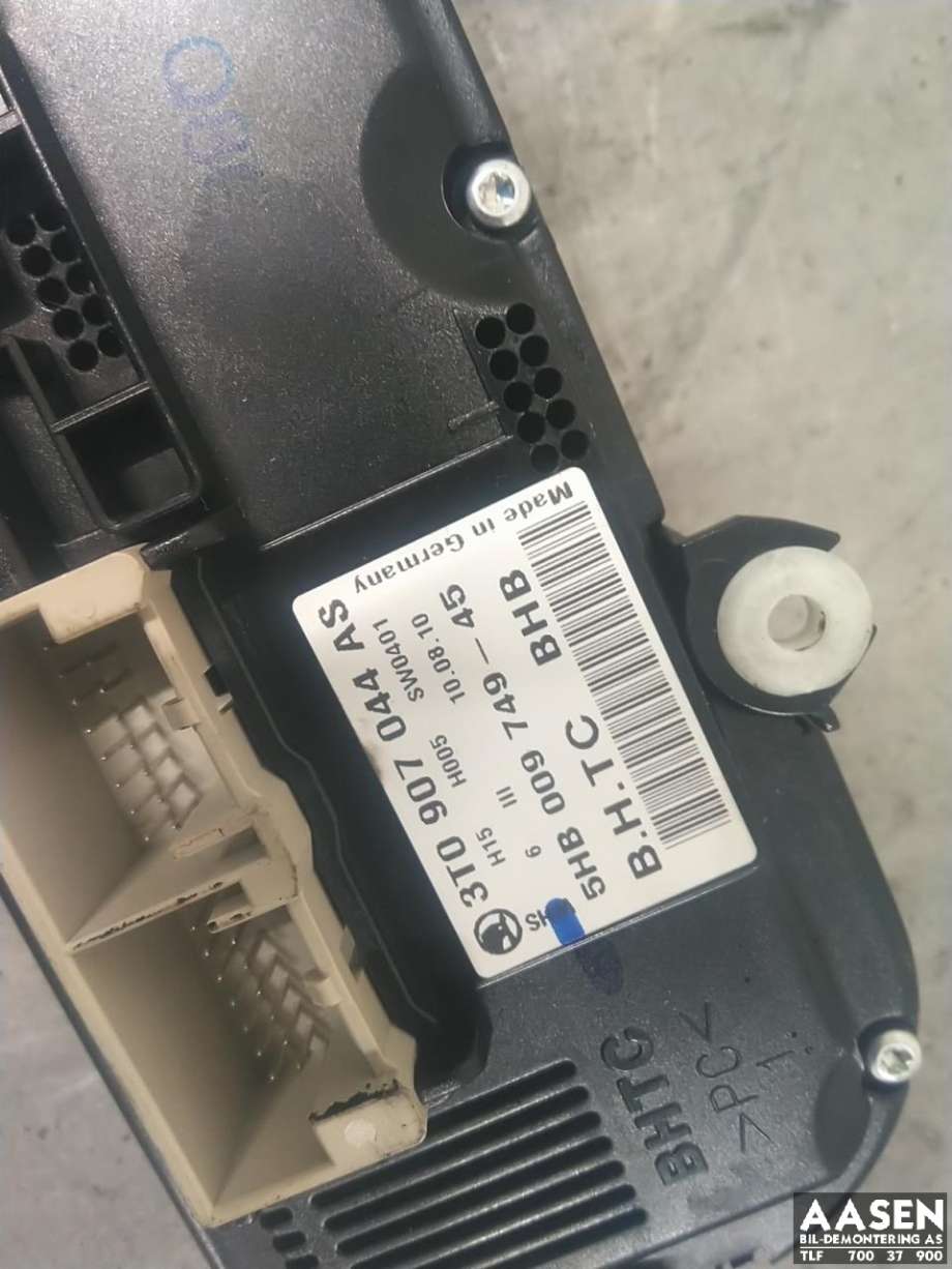 Varmeapparat betjening til Škoda Superb 2008-2015 (Type II)  (3T0 907 044 AS|)