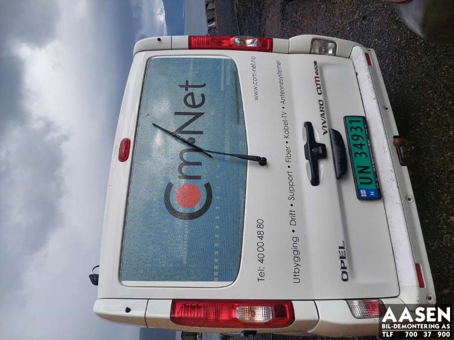 Bakluke til Opel Vivaro A 2006-2014 (91159987|93198915|93455842)