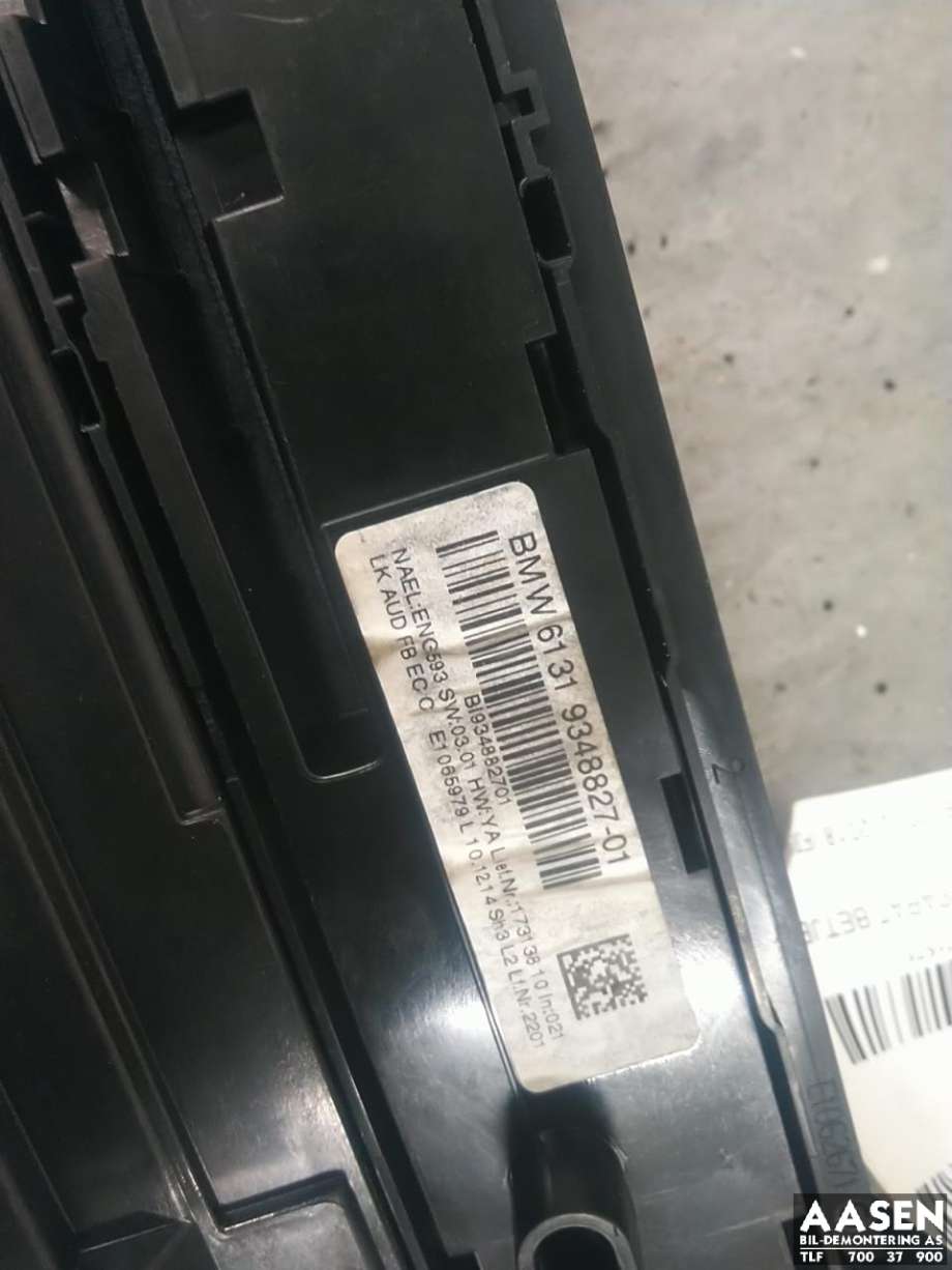 Varmeapparat betjening til BMW 3-Serie 2012-2018 (F30/F31/F34) (F30/F31/F34) (64 11 9 354 145|)