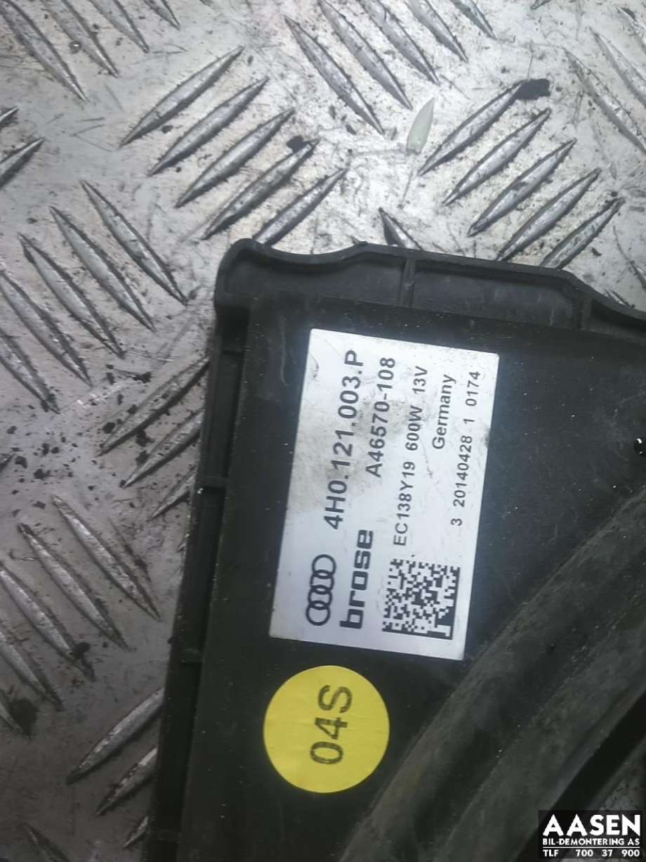 Kjølevifte elektrisk til Audi RS6 2013-2018  (4H0 959 455 AF|4H0 959 455 AG|4H0 121 003 P)