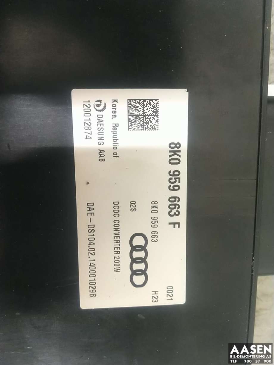 Spenningsregulator til Audi RS6 2013-2018  (8K0 959 663 F|)