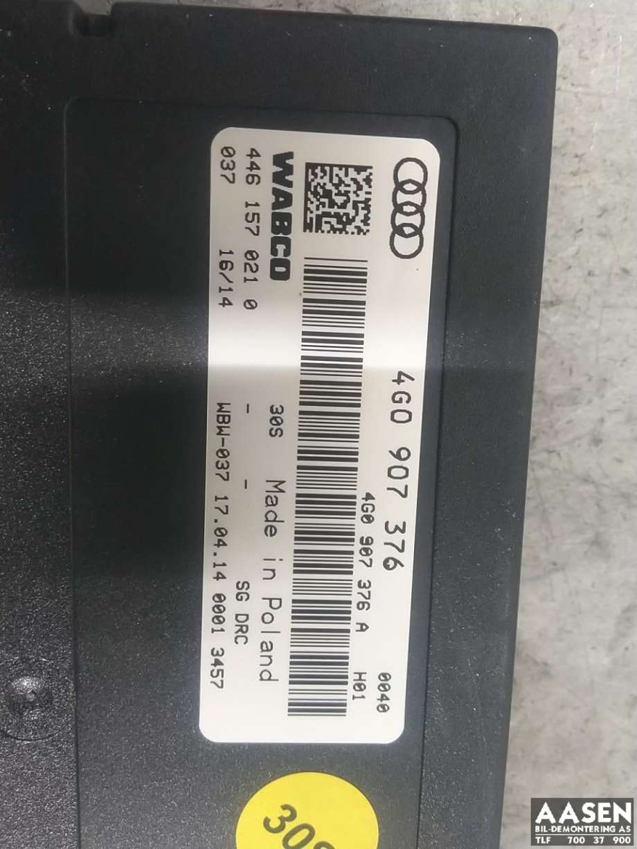 Styreenhet nivå/luftfjæring til Audi RS6 2013-2018 (4G0 907 376|)