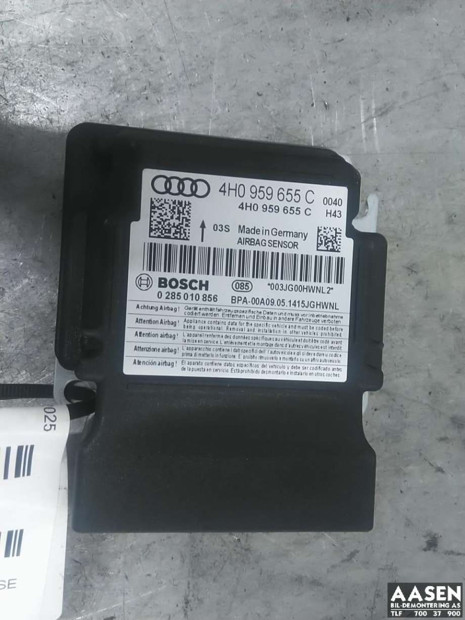 Airbag elektronikk til Audi RS6, 2013-2018  (4H0 959 655 C)