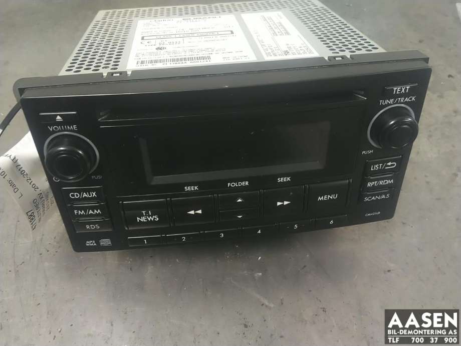Bilstereo til Subaru XV, 2012-2017 (Type I)  