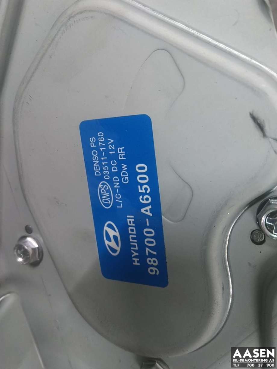 Viskermotor bakrute til Hyundai i30 2012-2017 (Type II) (98700A 6500|)