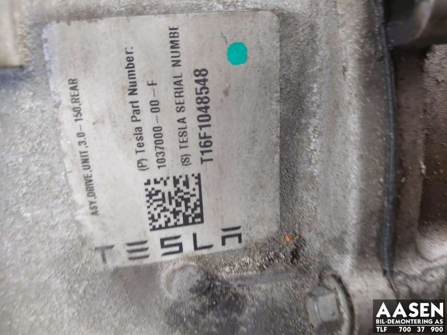 Motor elbil bak til Tesla Model S 2016-2021 (Fase 2)  (1037000-00-F|)