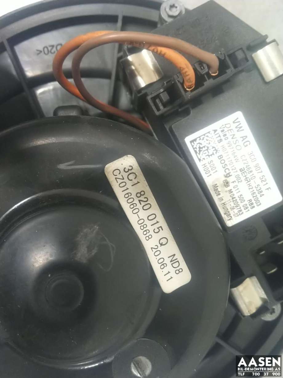 Varmeapparat motor til VW Tiguan 2011-2016 (Type I, Fase 2)  (1K1 820 015 Q|)