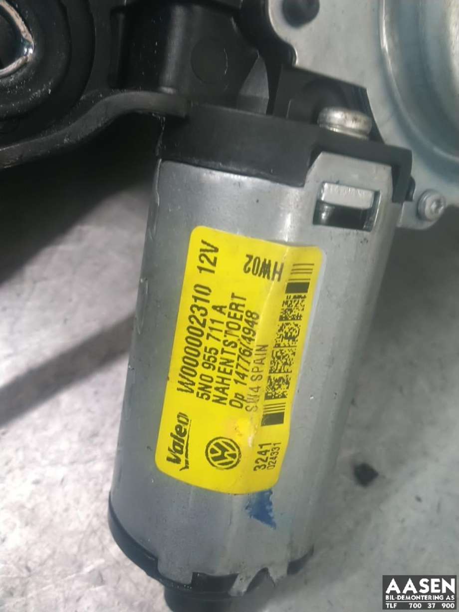 Viskermotor bakrute til VW Tiguan 2011-2016 (Type I, Fase 2)  (5N0 955 711 B|)