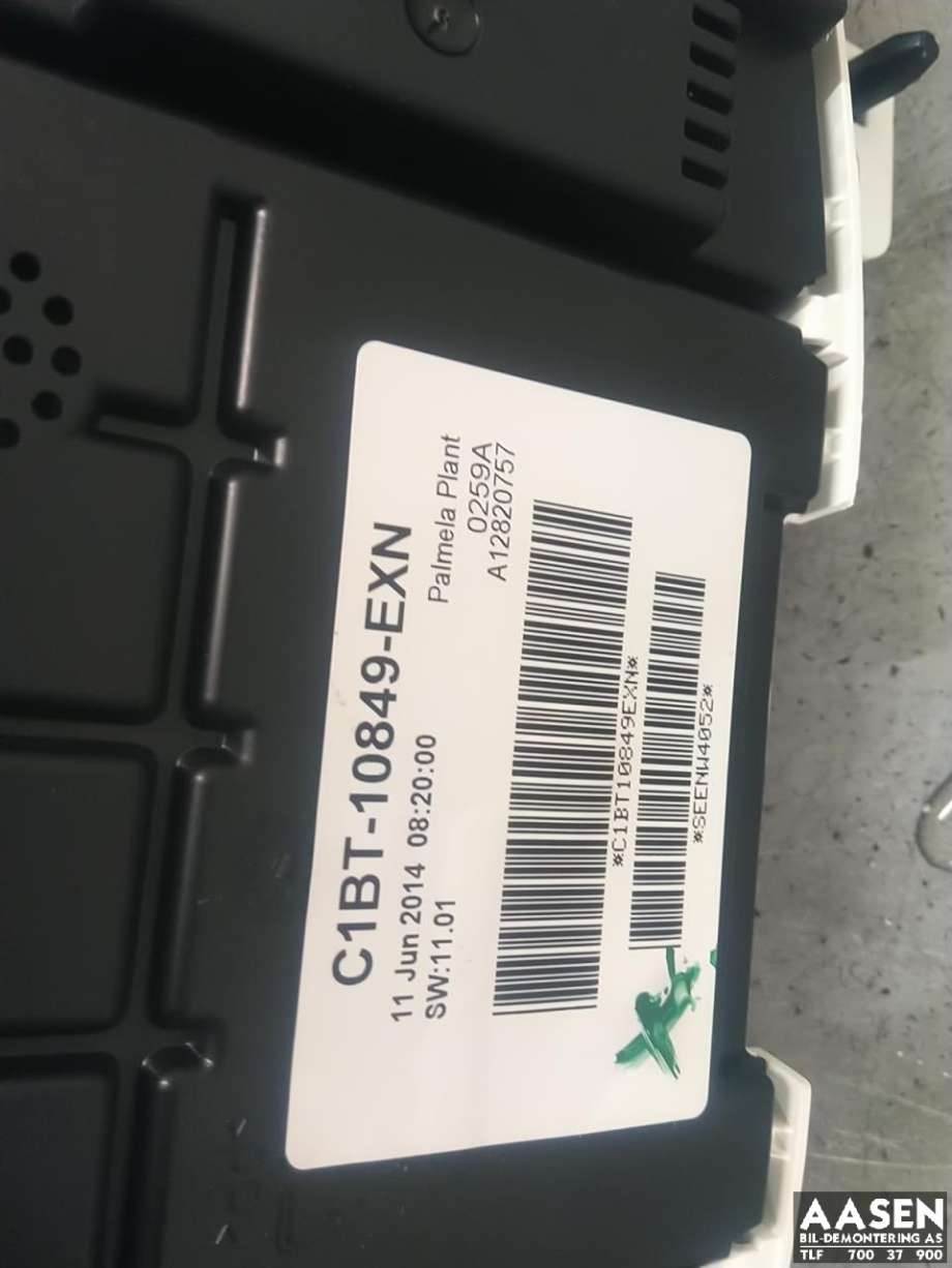 Instrumentpanel til Ford Fiesta 2013-2017 (Type VI, Fase 2)  (2086524|)