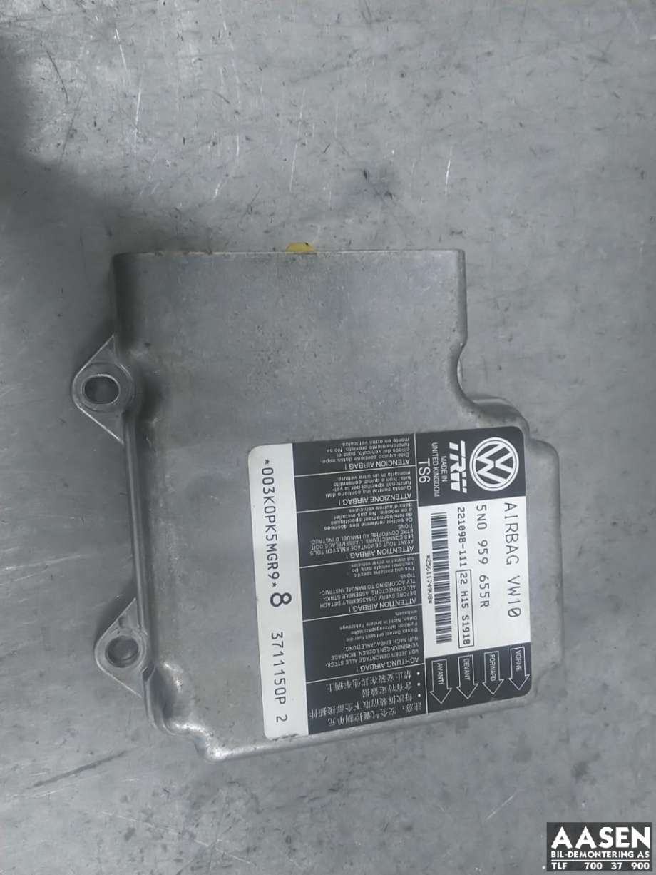Airbag elektronikk til VW Tiguan, 2011-2016 (Type I, Fase 2)  (5N0 959 655 R)