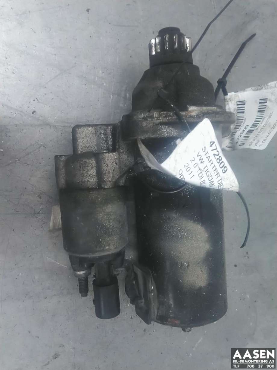 Starter diesel til VW Tiguan 2011-2016 (Type I, Fase 2)  (02M 911 024 C|02M 911 024 CX|)