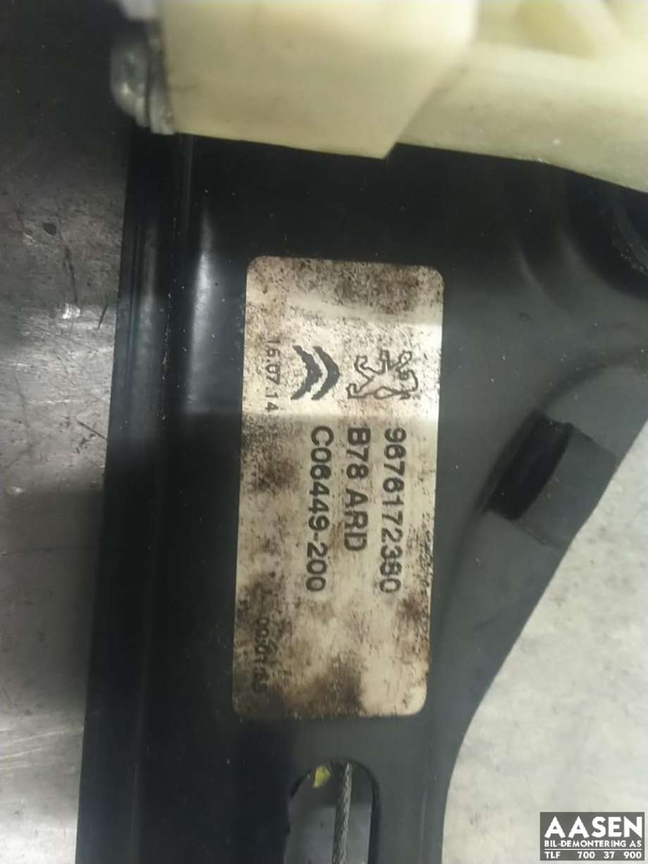 Ruteheis høyre bak til Citroën C4, Picasso 2013-2018 (Type II)  