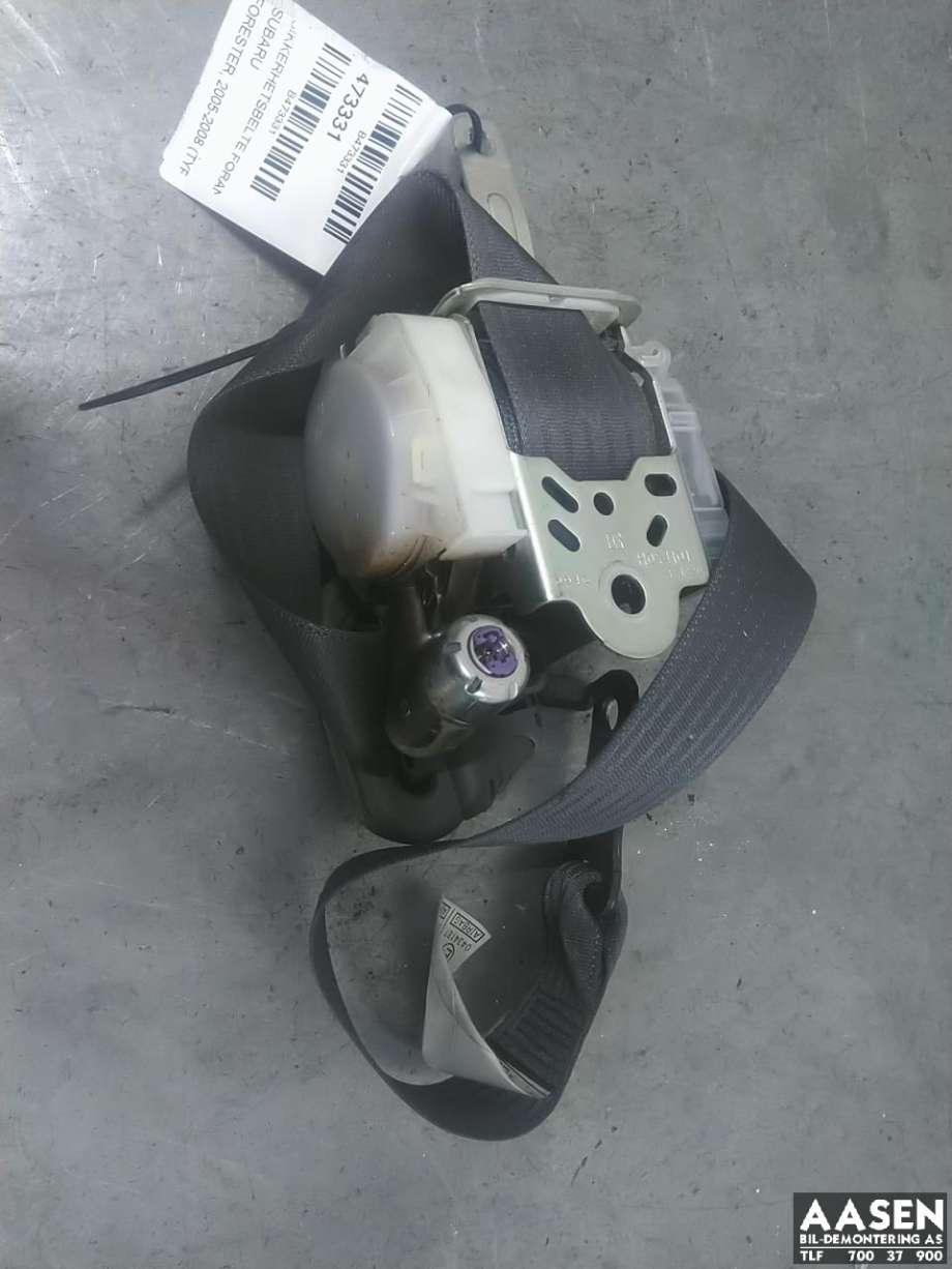 Sikkerhetsbelte foran høyre til Subaru Forester, 2005-2008 (Type II, Fase 2)  