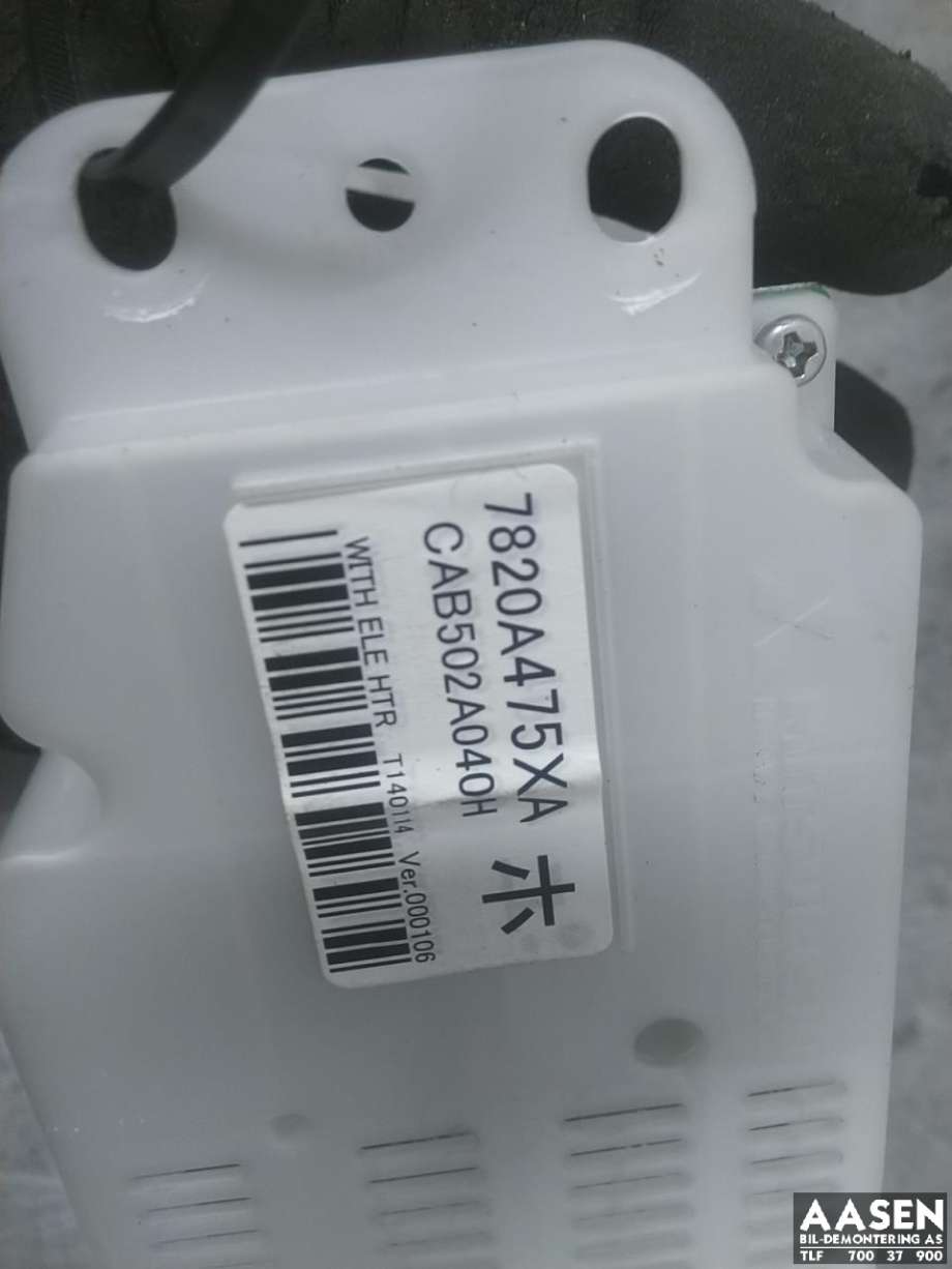 Varmeapparat betjening til Mitsubishi Outlander 2012-2015 (Type III, Fase 1)  (7820A468XA|)