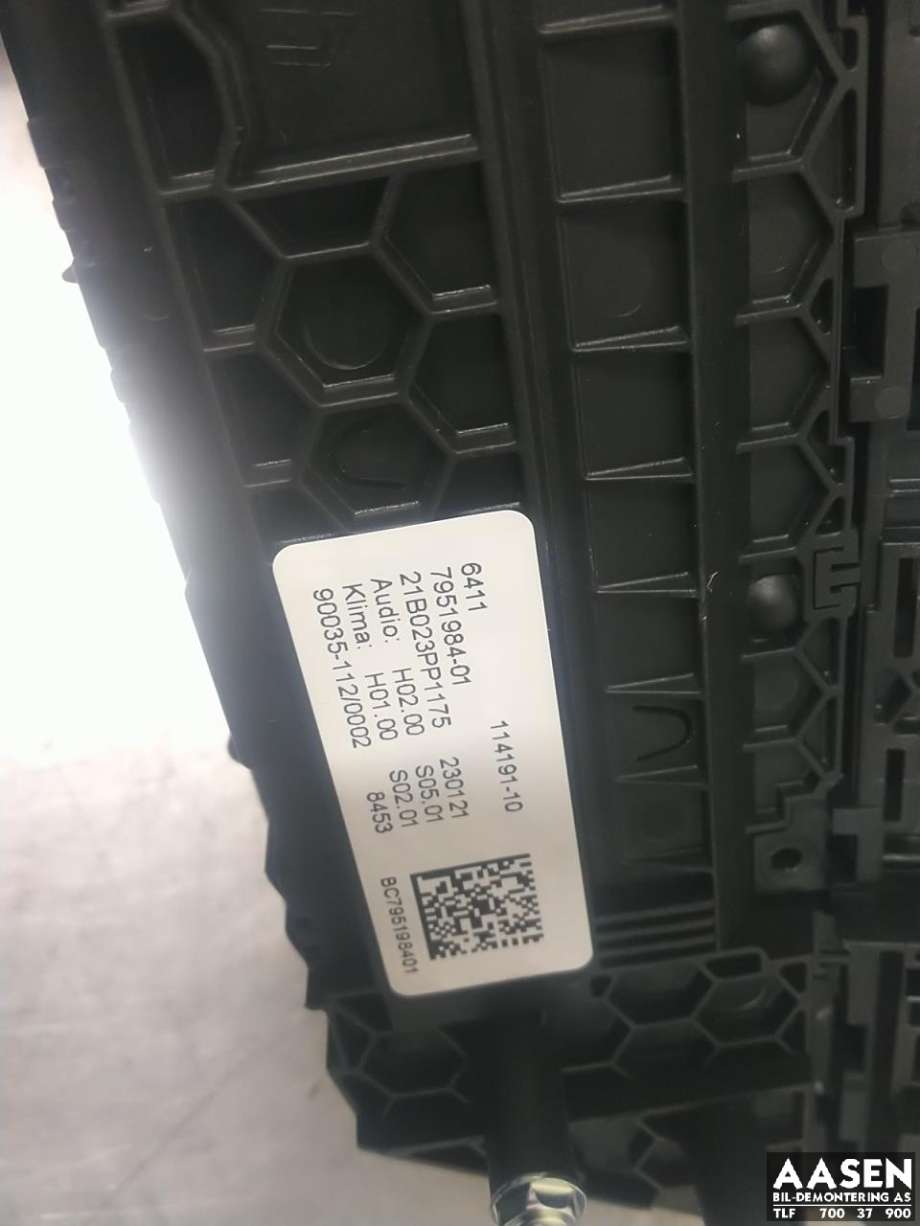 Varmeapparat betjening til BMW iX3 2021-->>  (64 11 5 A48 1B6|)