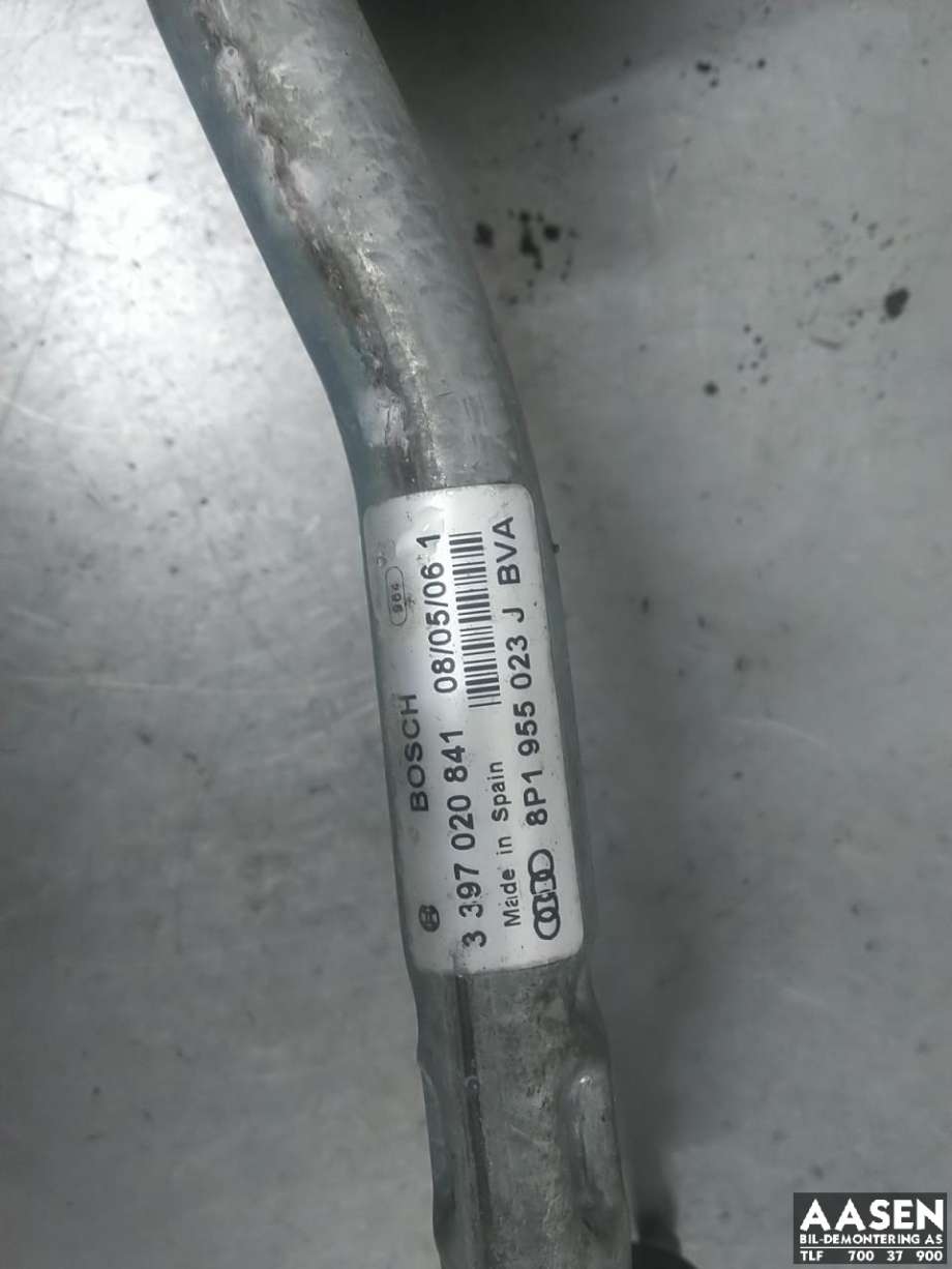 Viskermotor frontrute komplett m/overføring til Audi A3 2003-2008 (Type II, Fase 1) (8P1 955 023 N|8P1 955 023 Q|)