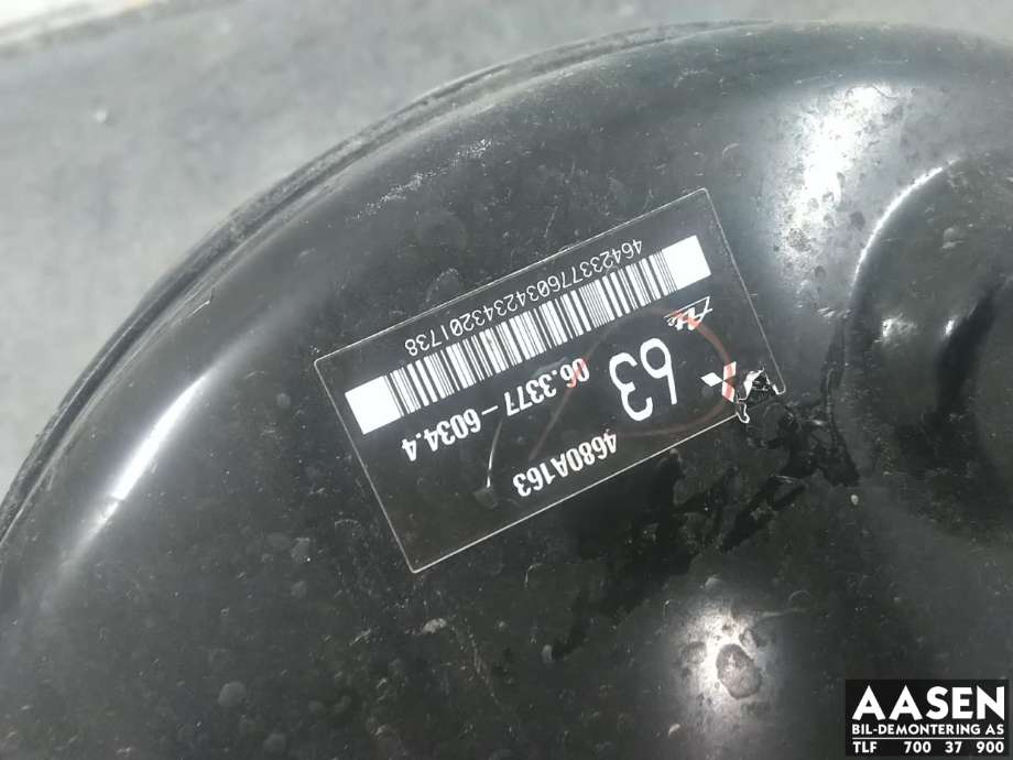 Bremsekraft-forsterker til Mitsubishi Outlander 2012-2015 (Type III, Fase 1)  (4630A357|)